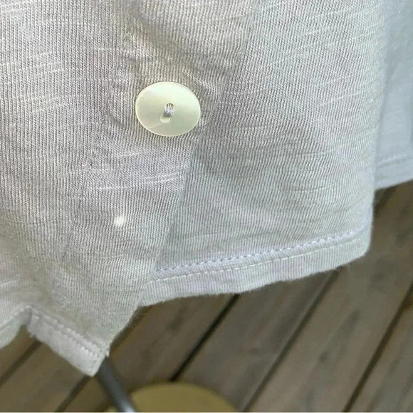 J Jill Pure Jill Asymmetric Button Tunic Size XL Gray Modal 3/4 Sleeve *flaw - Picture 6 of 9